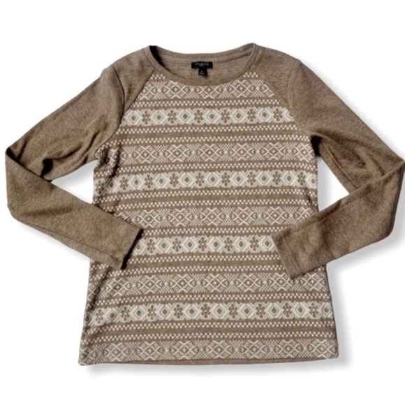 TALBOTS Nordic Fair Isle Snowflake Sweater - Picture 1 of 9